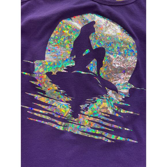 Disney Custom Little Mermaid Purple Racerback Tank M - Picture 2 of 4